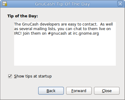 This image shows the Tip of the Day.