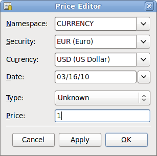Add Price Editor Window