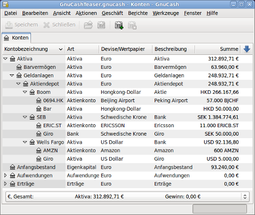 Übersicht · Gnucash Guide